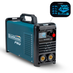 BORMANN Pro BIW2220 Ηλεκτροκόλληση Inverter Απόδοση 200Α/60%,Ψηφ.Οθόνης,Μεγ.Ηλεκτρόδιο 4mm