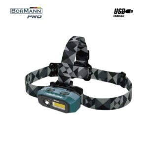 BORMANN Pro BPR6065 Φακός Κεφάλης Επαναφορτιζόμενος Διπλής Λειτουργίας 800Lm