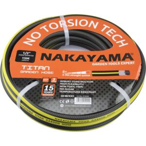 NAKAYAMA GH6200 Λάστιχο Τitan 3 Επιστρώσεις 25m,1/2"