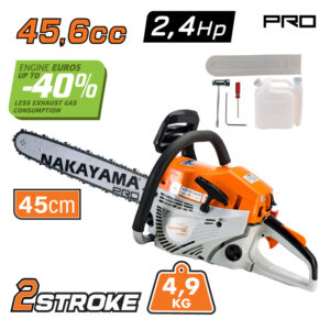 NAKAYAMA Pro PC4610 Αλυσοπρίονο Βενζίνης 2,4Hp,45.6cc,Λάμα 45cm