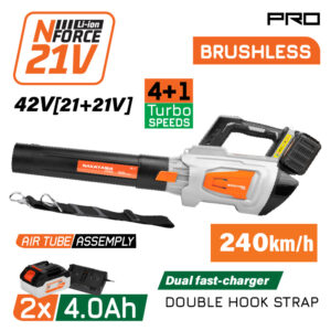 NAKAYAMA Pro EC1719X44 Φυσητήρας Brushless Mπαταρίας 42V,Li-Ion,2x4.0Ah,240km/h